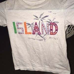 Island t shirt for a  girl